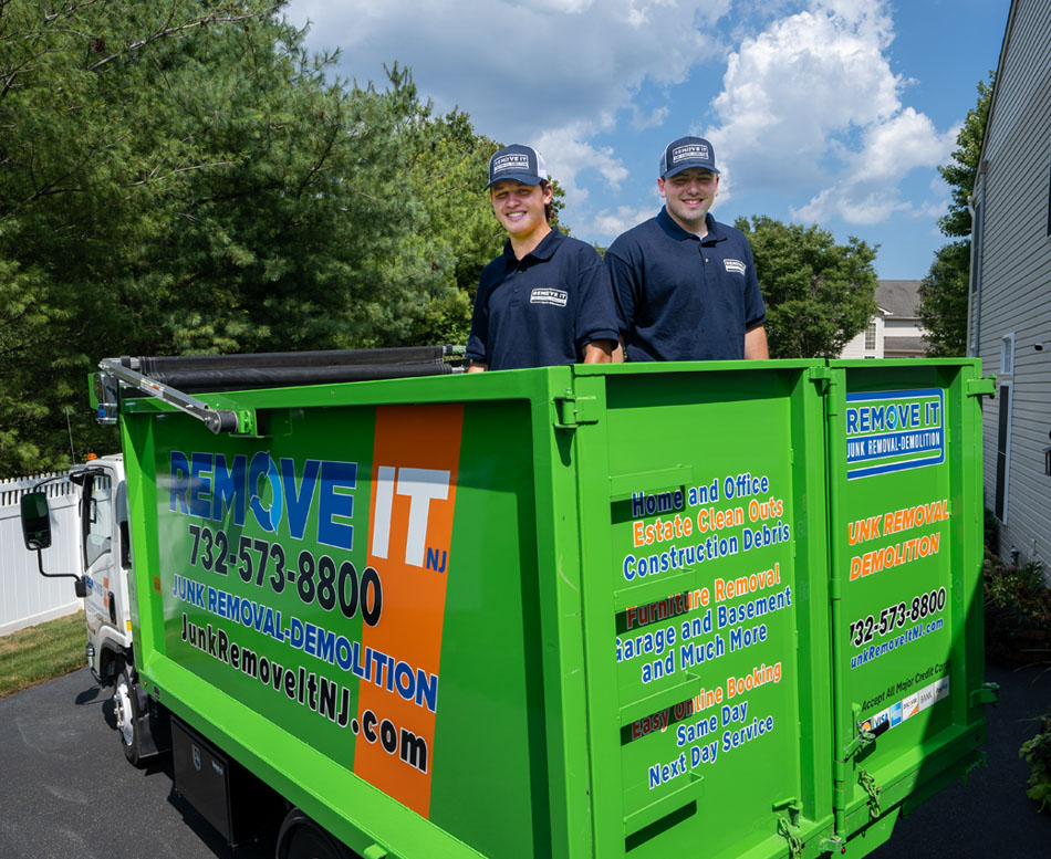 Remove It NJ Junk Removal experts in truck